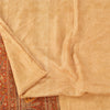 Sanskriti Vintage Sarees Beige/Red 100% Pure Silk Printed Sari 6yd Craft Fabric