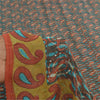 Sanskriti Vintage Sarees Pure Georgette Silk Paisley Printed Sari Craft Sustainable Fabric