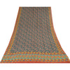 Sanskriti Vintage Sarees Pure Georgette Silk Paisley Printed Sari Craft Sustainable Fabric
