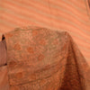 Sanskriti Vintage Sarees Orange 100% Pure Silk Printed Sari 5yd Craft Sustainable Fabric