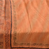 Sanskriti Vintage Sarees Orange 100% Pure Silk Printed Sari 5yd Craft Sustainable Fabric