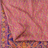 Sanskriti Vintage Sarees From India Pink Pure Silk Print Sari 5+yd Craft Sustainable Fabric