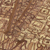Sanskriti Vintage Sarees Shades Of Brown Pure Silk Print Sari 6+yd Craft Sustainable Fabric