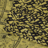 Sanskriti Vintage Sarees Lemon/Black Pure Silk Printed Sari 6+yd Craft Sustainable Fabric