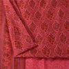 Sanskriti Vintage Sarees Pink Pure Silk Floral Printed Sari 5+yd Craft Fabric