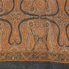 Sanskriti Vintage Sarees Peach 100% Pure Silk Printed Sari 6+yd Craft Fabric