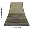 Sanskriti Vintage Sarees Cremefarvede Indiske Ren Silke Trykte Sari 5+ yard Håndværksstof
