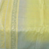 Sanskriti Vintage Sarees Green 100% Pure Silk Printed Sari 6+yd Craft Fabric
