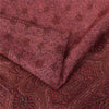 Sanskriti Vintage Sarees Pink Indian Pure Silk Printed Sari 6+yd Craft Fabric
