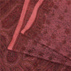 Sanskriti Vintage Sarees Pink Indian Pure Silk Printed Sari 6+yd Craft Fabric