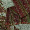 Sanskriti Vintage Sarees Brown Indian Pure Silk Printed Sari 5+yd Craft Fabric
