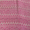 Sanskriti Vintage Sarees Green & Pink Pure Silk Printed Sari 5+yd Craft Fabric
