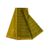Sanskriti Vintage Sarees Green 100% Pure Silk Printed Sari 5+yd Craft Fabric