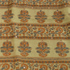 Sanskriti Vintage Sarier Brun Ren Silke Blomsterprintet Sari 5+ yard Håndværksstof