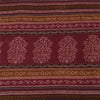 Sanskriti Vintage Sarees Red Indian Pure Silk Printed Sari 5+yd Craft Fabric