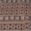 Sanskriti Vintage Sarees Brown Indian Pure Silk Printed Sari 6+yd Craft Fabric