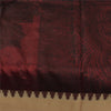 Sanskriti Vintage Sarees Dark Red IndianPure Silk Printed Sari 5+yd Craft Fabric
