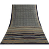 Sanskriti Vintage Sarees Blue Pure Silk Abstract Printed Sari 5+yd Craft Fabric