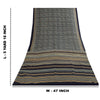Sanskriti Vintage Sarees Blue Pure Silk Abstract Printed Sari 5+yd Craft Fabric