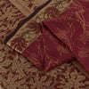 Sanskriti Vintage Sarees Red Indian 100%Pure Silk Printed Sari 5+yd Craft Fabric