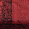 Sanskriti Vintage Sarees Blush Pink Pure Silk Peacock Printed Sari 5+yd Fabric