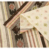 Sanskriti Vintage Sarees Ivory Indian Pure Silk Printed Sari 6yd Craft Fabric