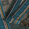 Sanskriti Vintage Sarees Green Pure Silk Floral Printed Sari 5+yd Craft Fabric