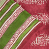 Sanskriti Vintage Sarees Red From India Pure Silk Printed Sari 5+yd Craft Fabric