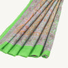 Sanskriti Vintage Sarees Green Pure Silk Floral Printed Sari 6yd Craft Fabric