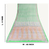 Sanskriti Vintage Sarees Green Pure Silk Floral Printed Sari 6yd Craft Fabric