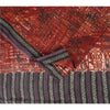 Sanskriti Vintage Sarees Red Indian Pure Silk Printed Sari 5+yd Craft Fabric