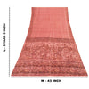 Sanskriti Vintage Sarees Blush Pink 100%Pure Silk Printed Sari 5+yd Craft Fabric