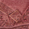 Sanskriti Vintage Sarees Blush Pink 100%Pure Silk Printed Sari 5+yd Craft Fabric