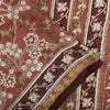 Sanskriti Vintage Sarees Brown Indian Pure Silk Printed Sari 6yd Craft Fabric