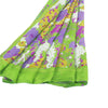Sanskriti Vintage Sarees Green Pure Silk Floral Printed Sari 6+yd Craft Fabric