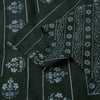 Sanskriti Vintage Sarees Black Pure Silk Floral Hand Block Printed 6+yd Sari