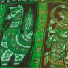 Sanskriti Vintage Sarees Yellow & Green Women Animal Pure Silk Print 5+YD Sari