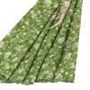 Sanskriti Vintage Sarees Green Pure Silk Floral Printed 5+YD Sari