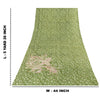 Sanskriti Vintage Sarees Green Pure Silk Floral Printed 5+YD Sari