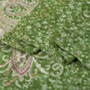 Sanskriti Vintage Sarees Green Pure Silk Floral Printed 5+YD Sari