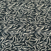 Sanskriti Vintage Sarees Ivory & Black Pure Silk Stem Print 5+YD Sari Bohemian