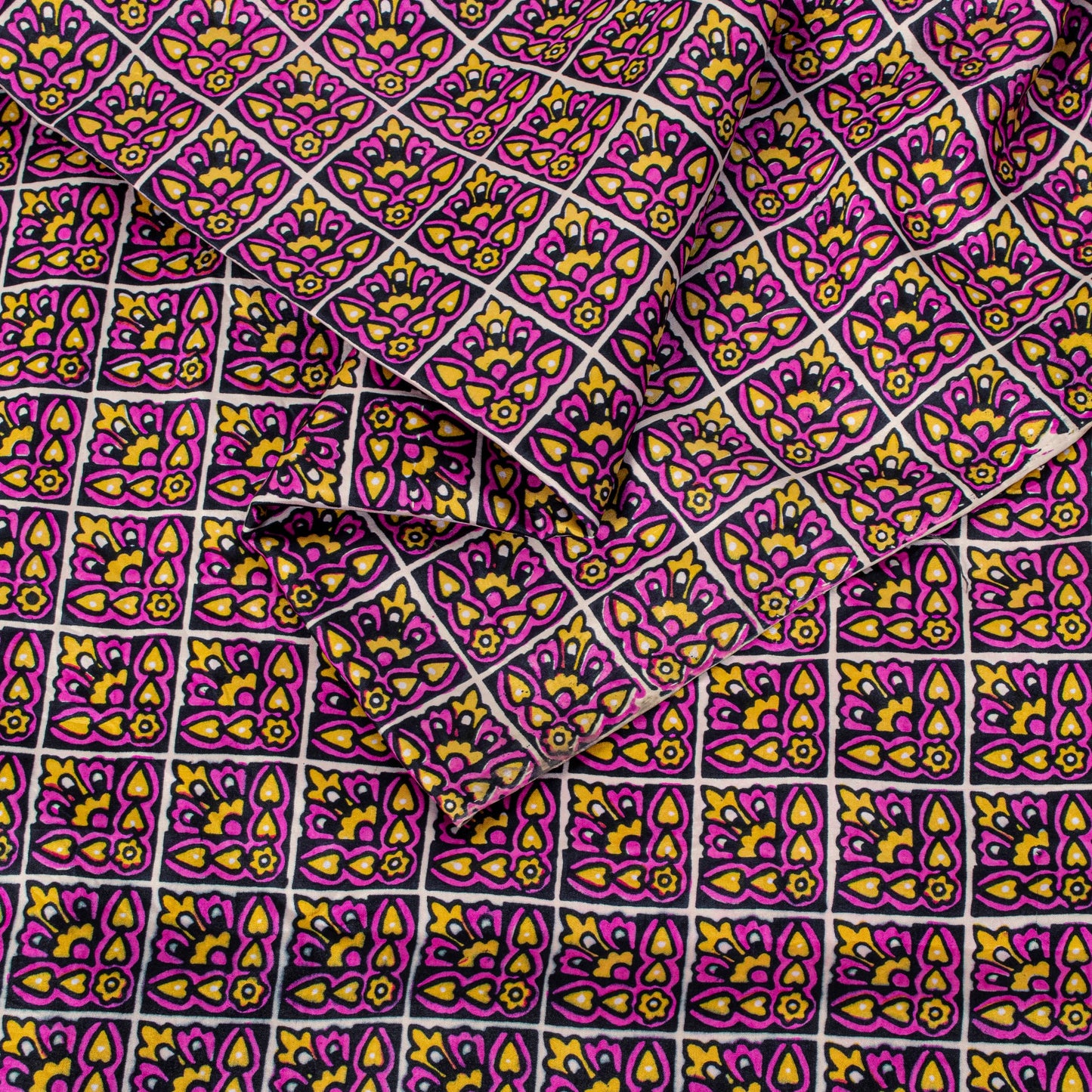 Sanskriti Vintage Purple Pure Silk Sari Floral Screen Print Floral Saree 5.5Yard
