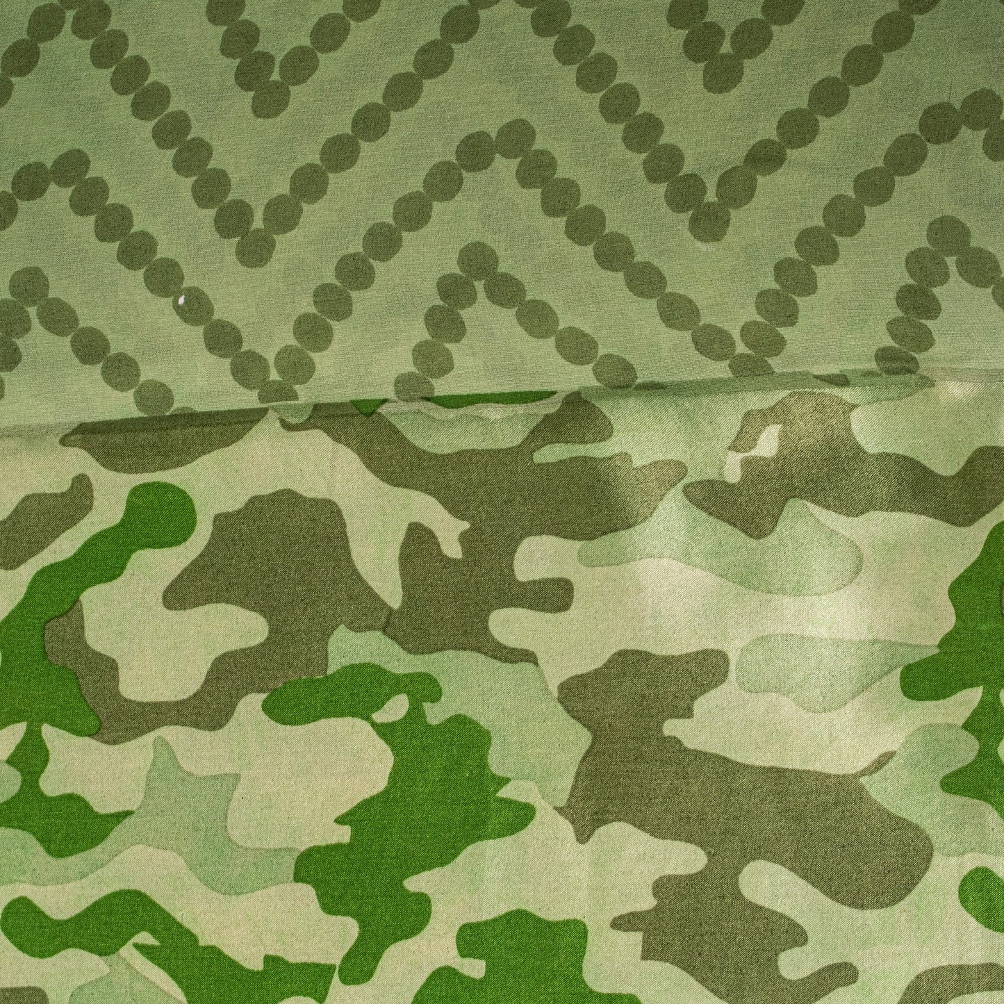 Sanskriti Vintage Olive Green Pure Silk Sari Abstract Print Saree 5.5 YD Craft