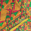 Sanskriti Vintage Sari Soft Yellow iPure Silk Rotary Print Geometric Saree 6+Yd