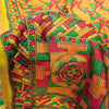 Sanskriti Vintage Sari Soft Yellow iPure Silk Rotary Print Geometric Saree 6+Yd