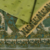 Sanskriti Vintage Sari Green Soft Pure Silk Kalamakari Digital Print Saree 5.5Yd