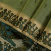 Sanskriti Vintage Sari Green Soft Pure Silk Kalamakari Digital Print Saree 5.5Yd