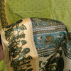 Sanskriti Vintage Sari Green Soft Pure Silk Kalamakari Digital Print Saree 5.5Yd
