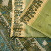 Sanskriti Vintage Sari Green Soft Pure Silk Kalamakari Digital Print Saree 5.5Yd