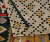 Sanskriti Vintage Cream Soft Pure Silk Sari Rotary Geometric Printed Saree 6+Yd